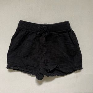 Old Navy Black Kids Girls Gauzy Pull On Elastic Shorts Size 4T